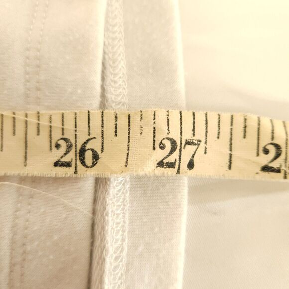 Chico's 2 Womens 12 White Hardware Detail Keyhole 3/4 Sleeve Tunic Top - Picture 7 of 7